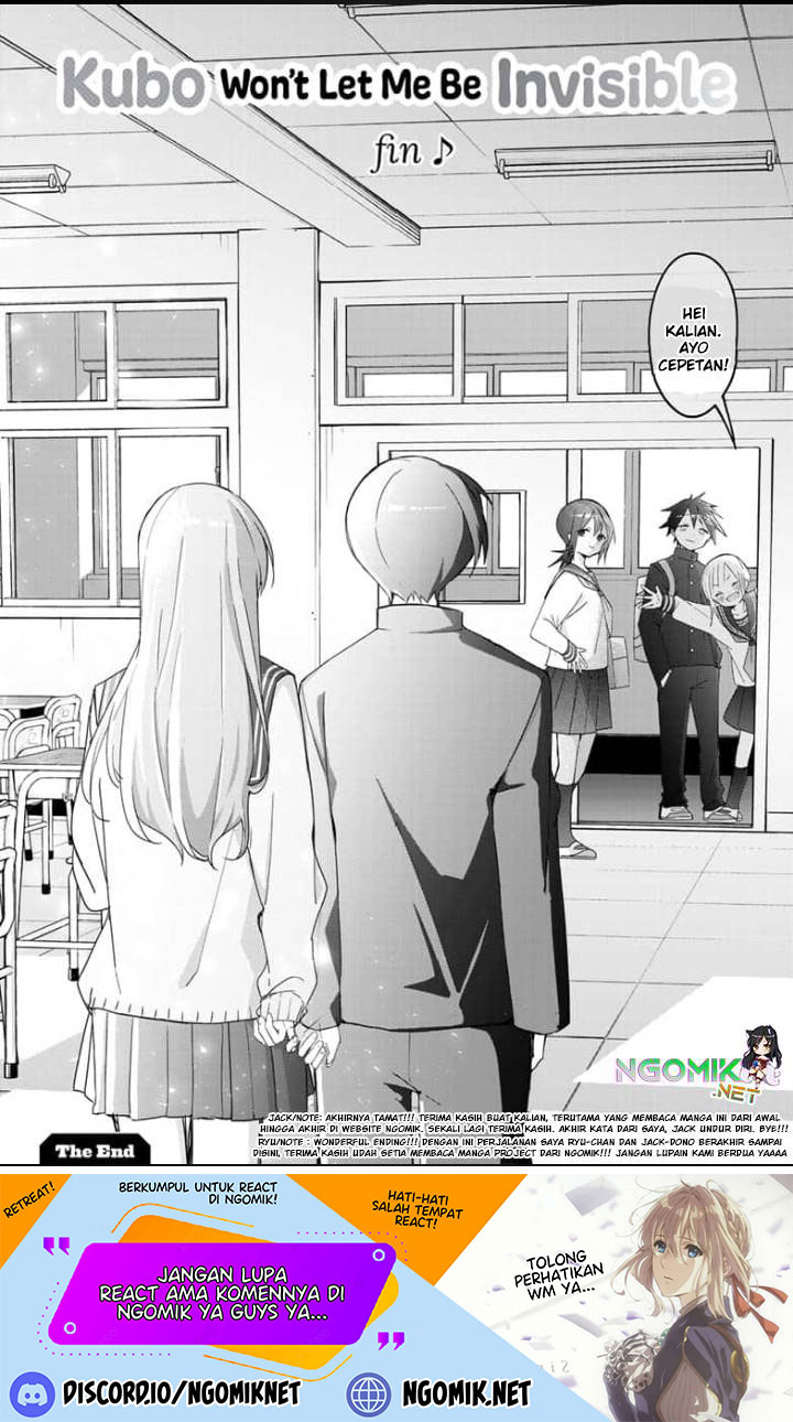 Kubo-san wa Boku (Mobu) wo Yurusanai Chapter 144 END Gambar 20